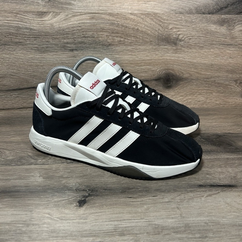 adidas Run 76/26 Women's Size 6.5 Sneakers Black White Lightstrike Casual Shoes